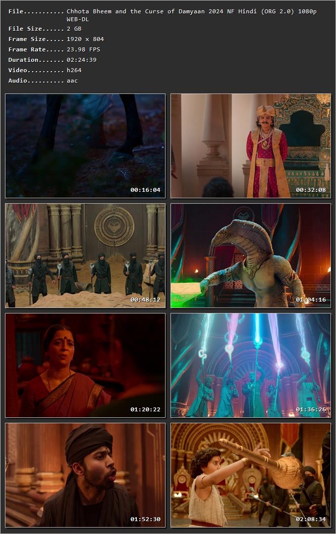 Chhota Bheem and the Curse of Damyaan 2024 Hindi (ORG 5.1) HDRip 720p – 480p – 1080p