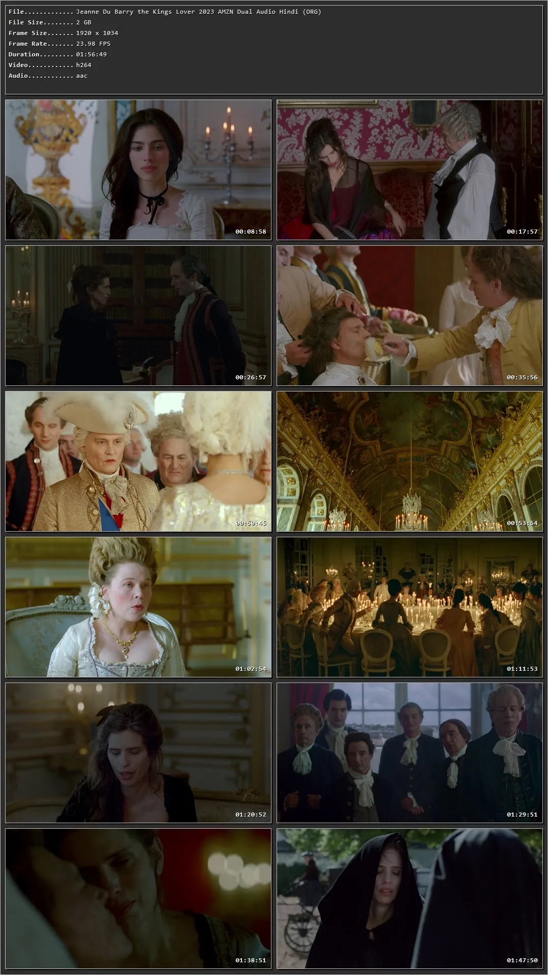 Jeanne Du Barry 2023 Hindi Dual Audio HDRip 1080p – 720p – 480p