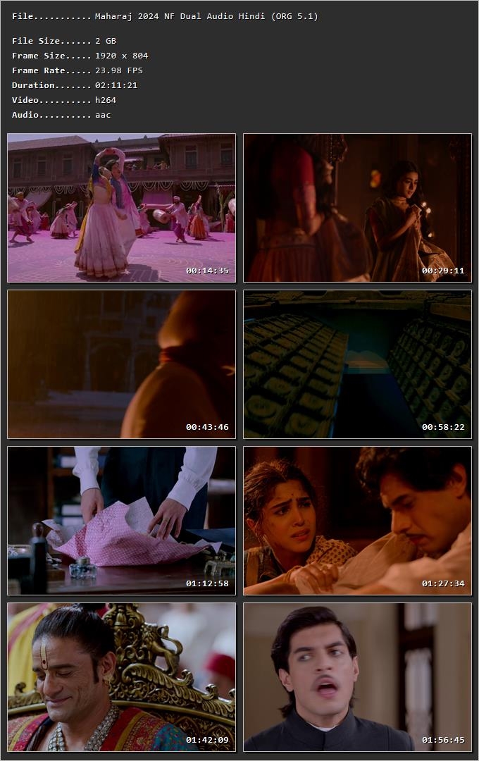 Maharaj 2024 Hindi Dual Audio HDRip 1080p – 720p – 480p