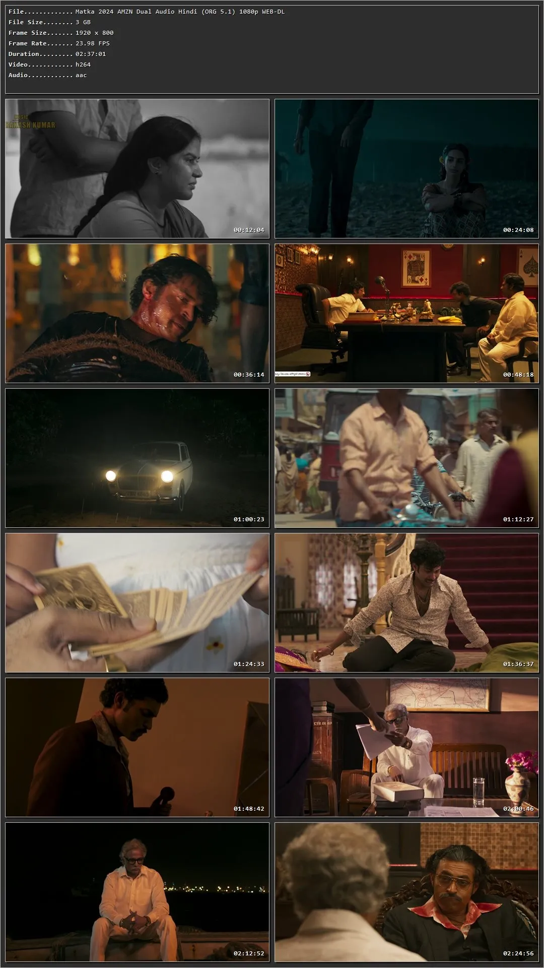 Matka 2024 Hindi HDRip 720p – 480p – 1080p