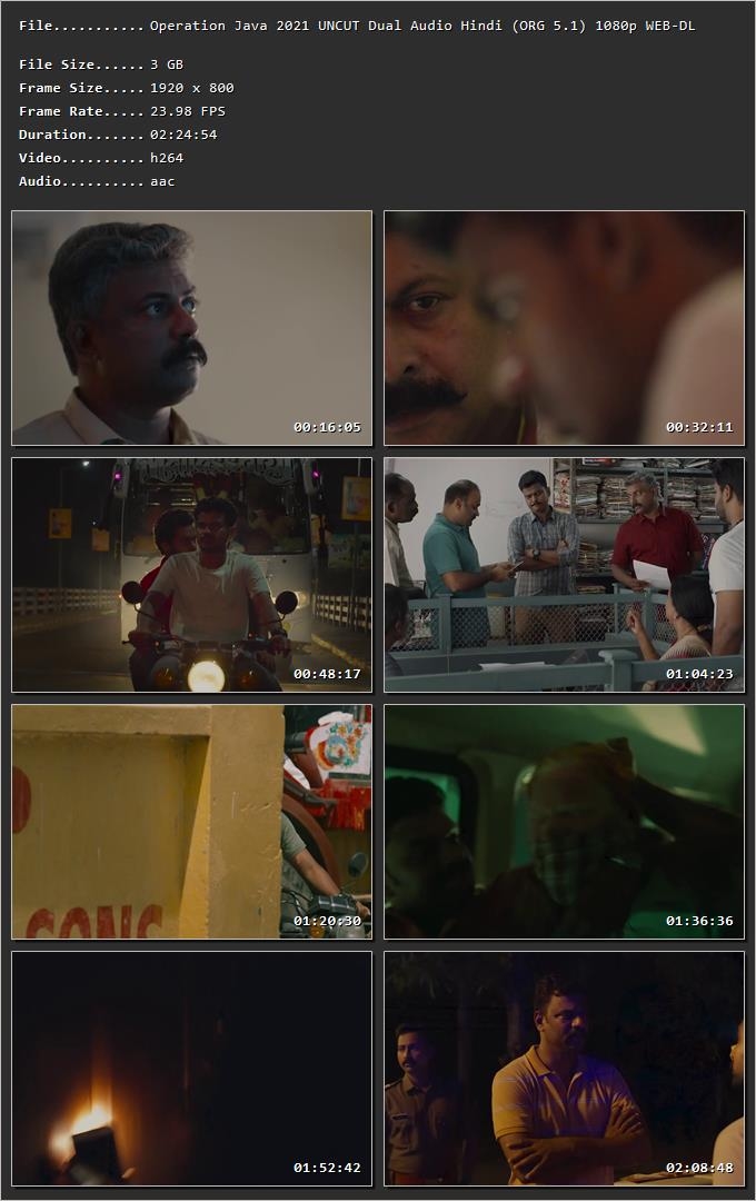 Operation Java 2021 [Hindi + Malayalam] HDRip 720p – 480p – 1080p