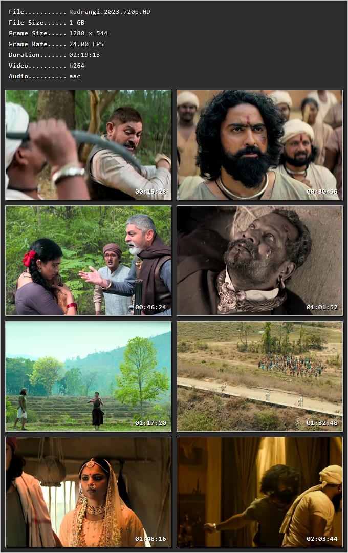 Rudrangi (2023) [Hindi + Telugu] HDRip 720p – 480p – 1080p