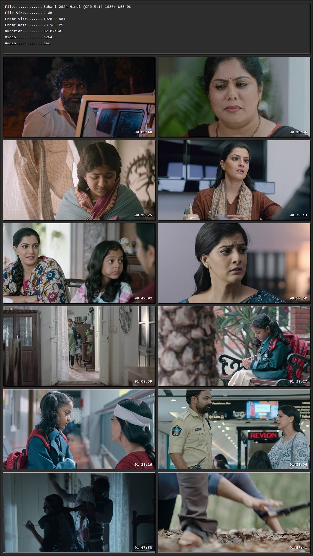 Sabari 2024 Hindi HDRip 720p – 480p – 1080p