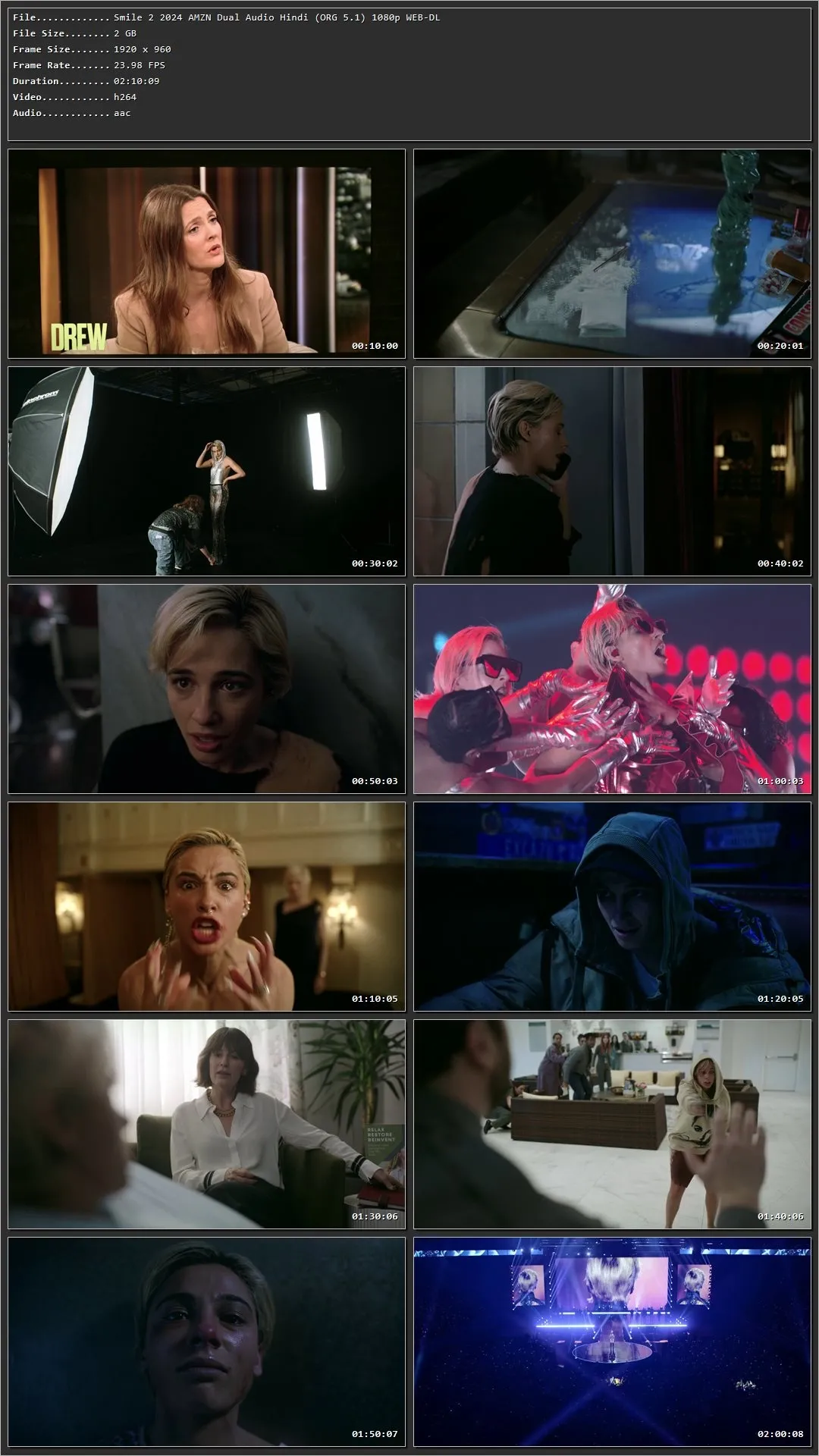 Smile 2 2024 Hindi Dual Audio HDRip 1080p – 720p – 480p