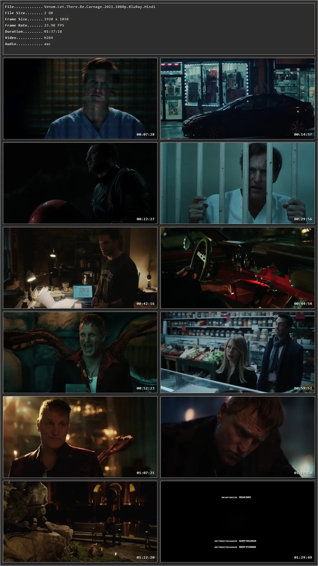 Venom: Let There Be Carnage (2021) Hindi Dual Audio HDRip 720p – 480p – 1080p