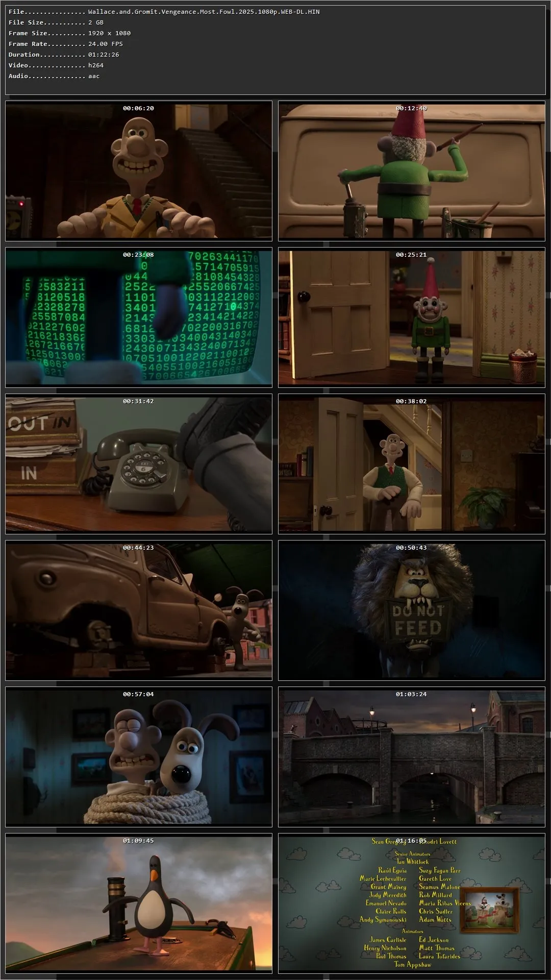 Wallace & Gromit: Vengeance Most Fowl (2025) Hindi Dual Audio HDRip 1080p – 720p – 480p